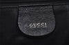 Authentic GUCCI Vintage Bamboo 2Way Shoulder Hand Bag Purse Leather Black 1016J