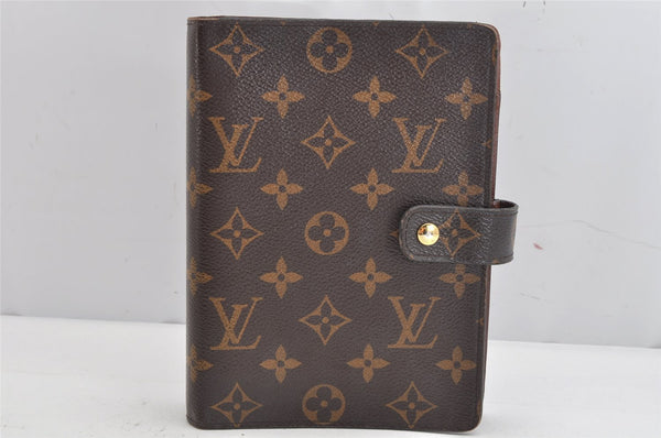 Authentic Louis Vuitton Monogram Agenda MM Notebook Cover R20004 LV 1016K