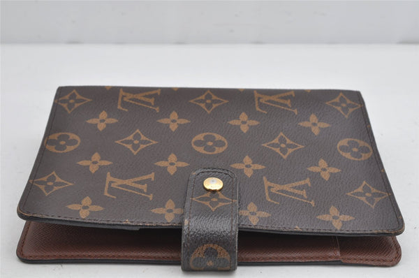 Authentic Louis Vuitton Monogram Agenda MM Notebook Cover R20004 LV 1016K