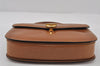 Authentic GUCCI Vintage Hand Bag Purse Leather Brown 1017J