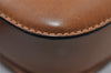 Authentic GUCCI Vintage Hand Bag Purse Leather Brown 1017J