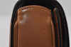 Authentic GUCCI Vintage Hand Bag Purse Leather Brown 1017J