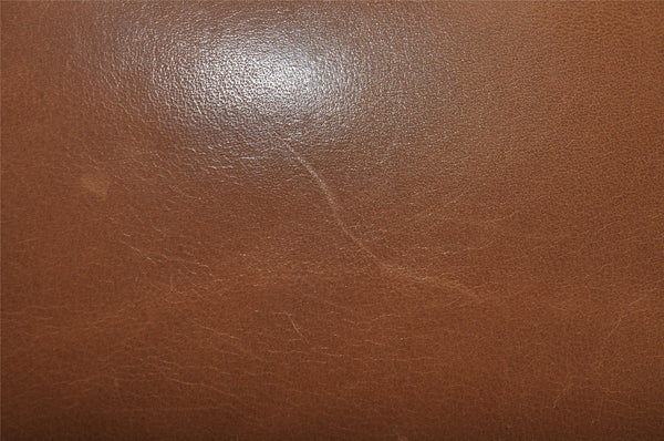 Authentic GUCCI Vintage Hand Bag Purse Leather Brown 1017J