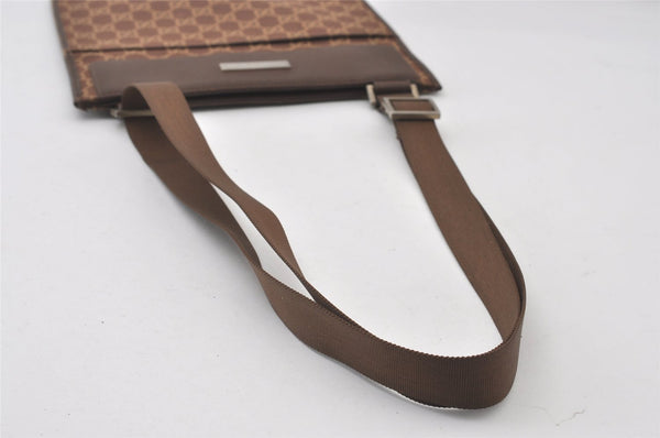 Authentic GUCCI Shoulder Cross Body Bag GG Canvas Leather 0190348 Brown 1018J
