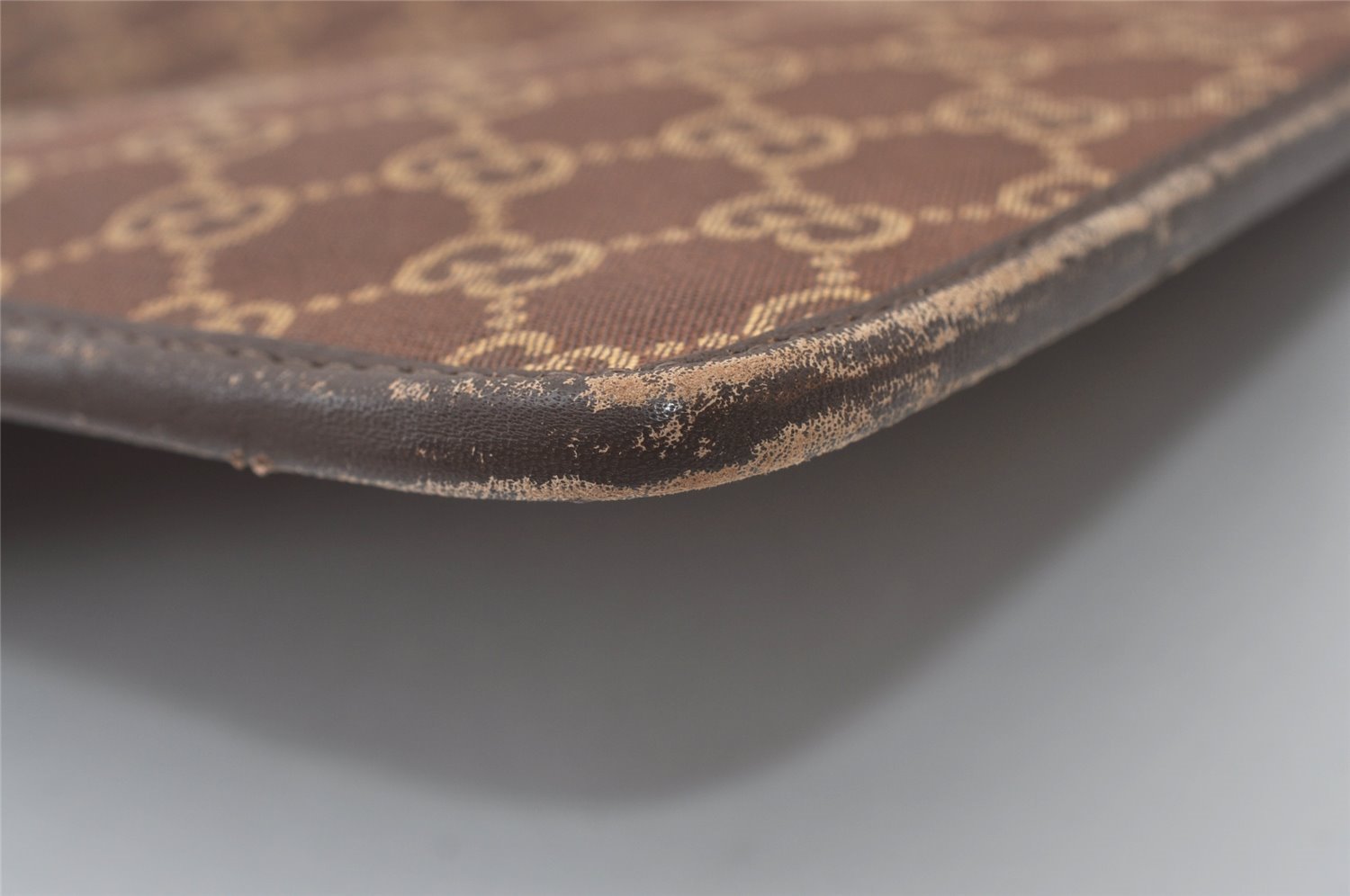 Authentic GUCCI Shoulder Cross Body Bag GG Canvas Leather 0190348 Brown 1018J