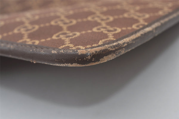 Authentic GUCCI Shoulder Cross Body Bag GG Canvas Leather 0190348 Brown 1018J