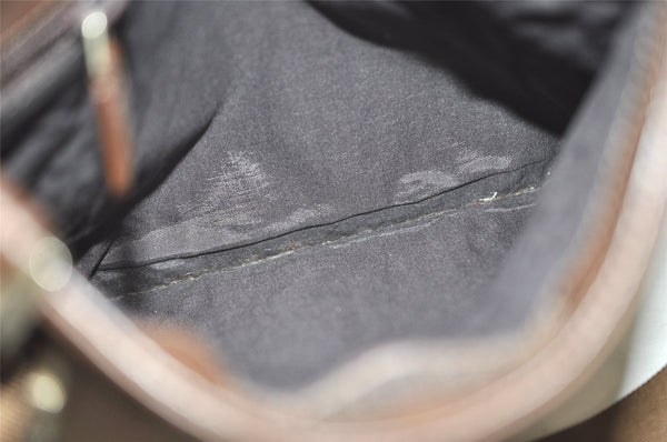 Authentic GUCCI Shoulder Cross Body Bag GG Canvas Leather 0190348 Brown 1018J