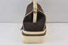 Authentic PRADA Cerniera Canvas Leather Hand Bag B11172 Brown Beige 1019K