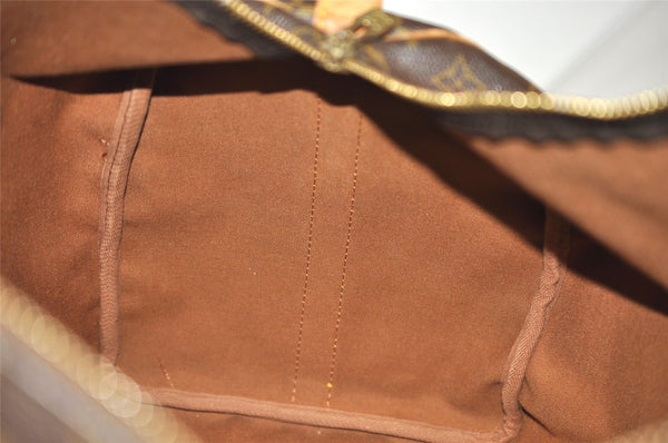 Auth Louis Vuitton Monogram Keepall Bandouliere 50 M41416 Boston Bag Junk 1020I