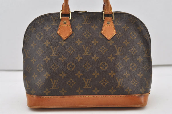 Authentic Louis Vuitton Monogram Alma Hand Bag Purse M51130 LV 1020J