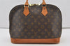 Authentic Louis Vuitton Monogram Alma Hand Bag Purse M51130 LV 1020J