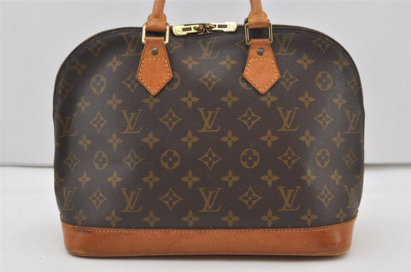 Authentic Louis Vuitton Monogram Alma Hand Bag Purse M51130 LV 1020J