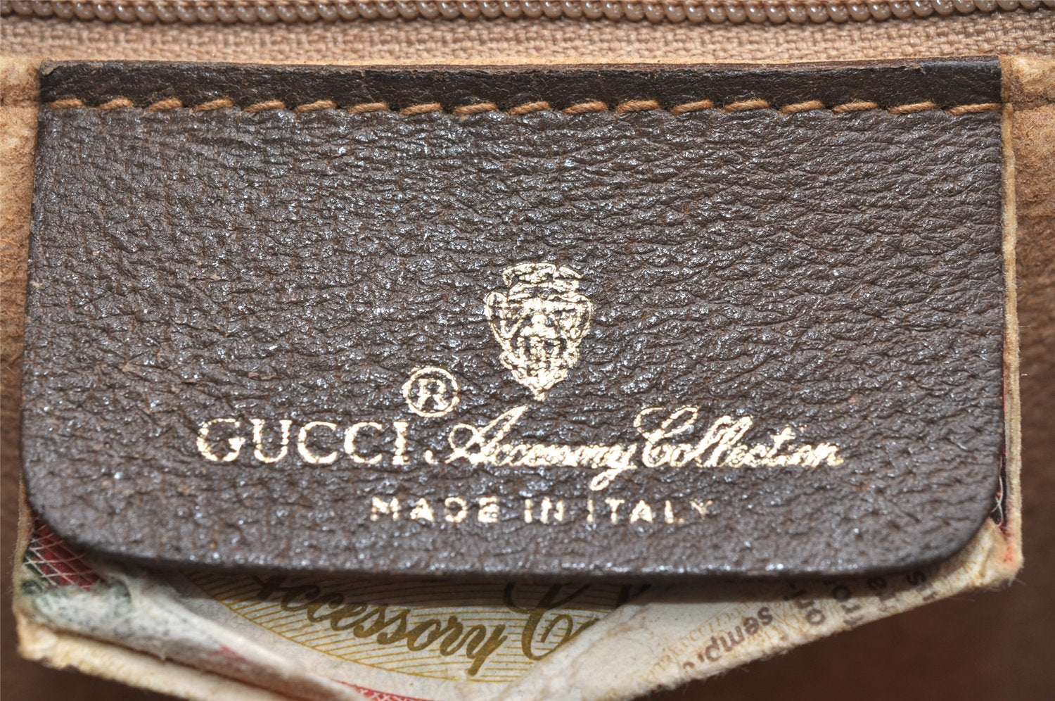Authentic GUCCI Web Sherry Line 2Way Hand Bag GG PVC Leather Brown Junk 1020K