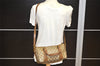 Authentic GUCCI Web Sherry Line 2Way Hand Bag GG PVC Leather Brown Junk 1020K