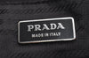 Authentic PRADA Tessuto Gaufre Nylon Leather 2Way Shoulder Hand Bag Black 1021J