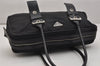 Authentic PRADA Vintage Nylon Leather Shoulder Hand Bag Black 1021K