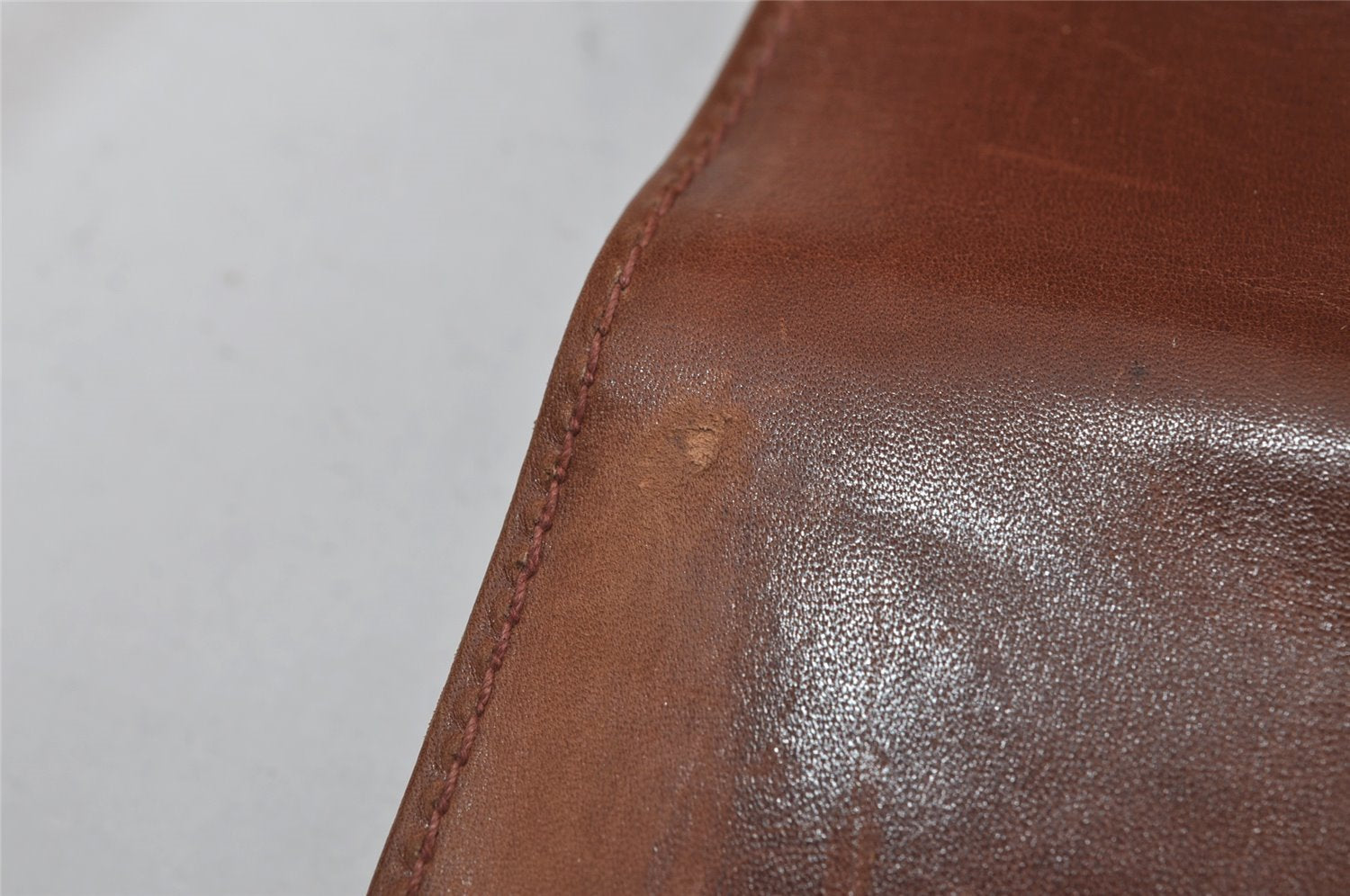 Authentic GUCCI Vintage Shoulder Hand Bag Purse Leather Brown 1022I