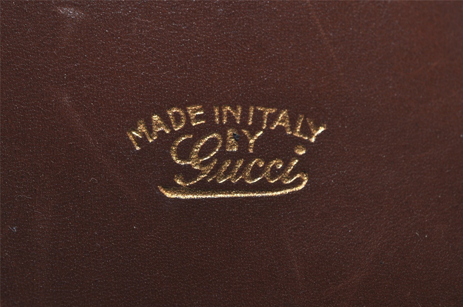 Authentic GUCCI Vintage Shoulder Hand Bag Purse Leather Brown 1022I