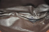Authentic GUCCI Vintage Shoulder Hand Bag Purse Leather Brown 1022I