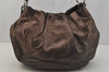 Authentic PRADA Vintage Leather Nappa Shoulder Hand Bag Brown 1023J