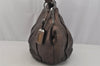 Authentic PRADA Vintage Leather Nappa Shoulder Hand Bag Brown 1023J