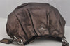 Authentic PRADA Vintage Leather Nappa Shoulder Hand Bag Brown 1023J