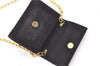 Authentic Salvatore Ferragamo Vara Ribbon Shoulder Bag Suede Leather Black 1023K