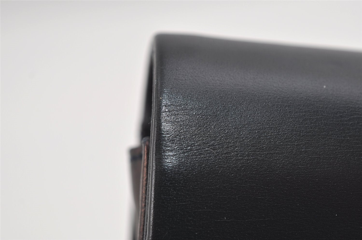Authentic Christian Dior Chain Shoulder Cross Body Bag Purse Leather Black 1024I