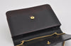 Authentic Christian Dior Chain Shoulder Cross Body Bag Purse Leather Black 1024I