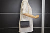 Authentic Christian Dior Chain Shoulder Cross Body Bag Purse Leather Black 1024I
