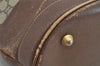Authentic GUCCI GG Plus Shoulder Tote Bag Leather GG PVC Brown Junk 1024K