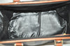 Authentic FENDI Pequin 2Way Hand Bag Purse PVC Leather Brown Black 1025I