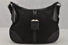 Authentic PRADA Nylon Tessuto Leather Shoulder Cross Body Bag Black Junk 1025J