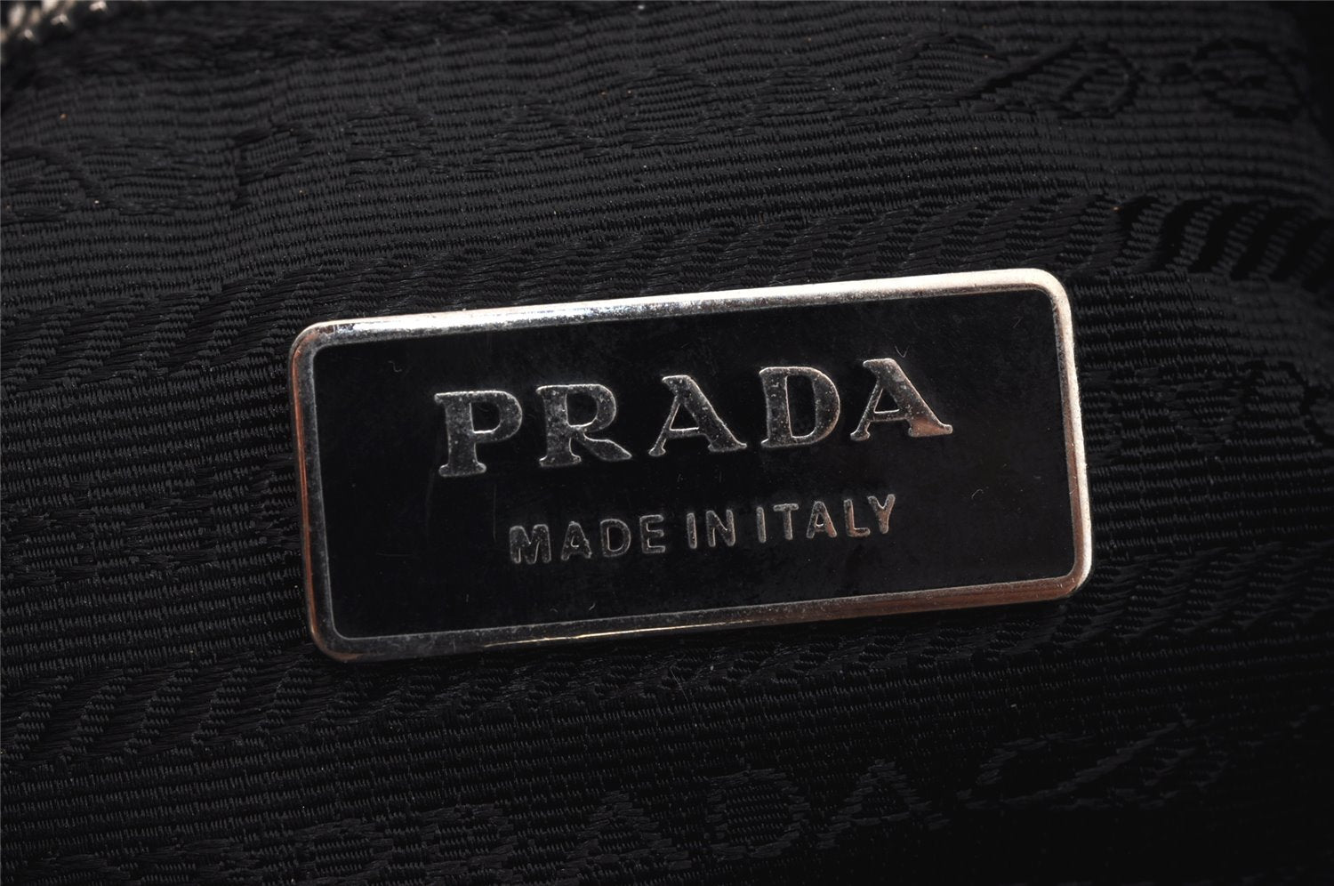 Authentic PRADA Nylon Tessuto Leather Shoulder Cross Body Bag Black Junk 1025J