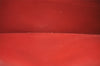 Authentic Cartier Must de Cartier Clutch Hand Bag Leather Bordeaux Red 1026I