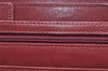 Authentic Cartier Must de Cartier Clutch Hand Bag Leather Bordeaux Red 1026I