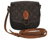 Authentic Louis Vuitton Monogram Saint Cloud MM M51243 Shoulder Bag Junk 1028J
