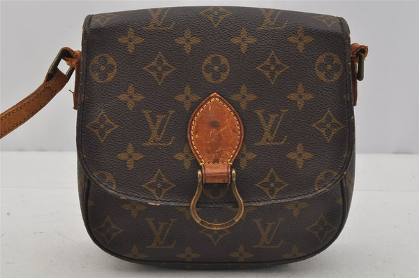 Authentic Louis Vuitton Monogram Saint Cloud MM M51243 Shoulder Bag Junk 1028J