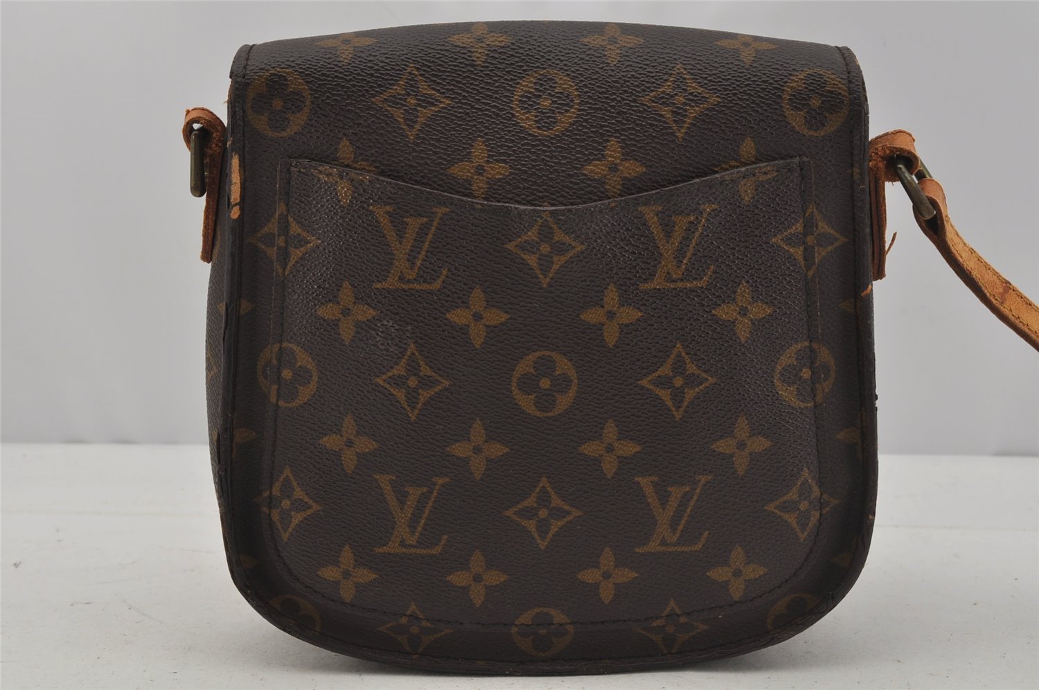 Authentic Louis Vuitton Monogram Saint Cloud MM M51243 Shoulder Bag Junk 1028J