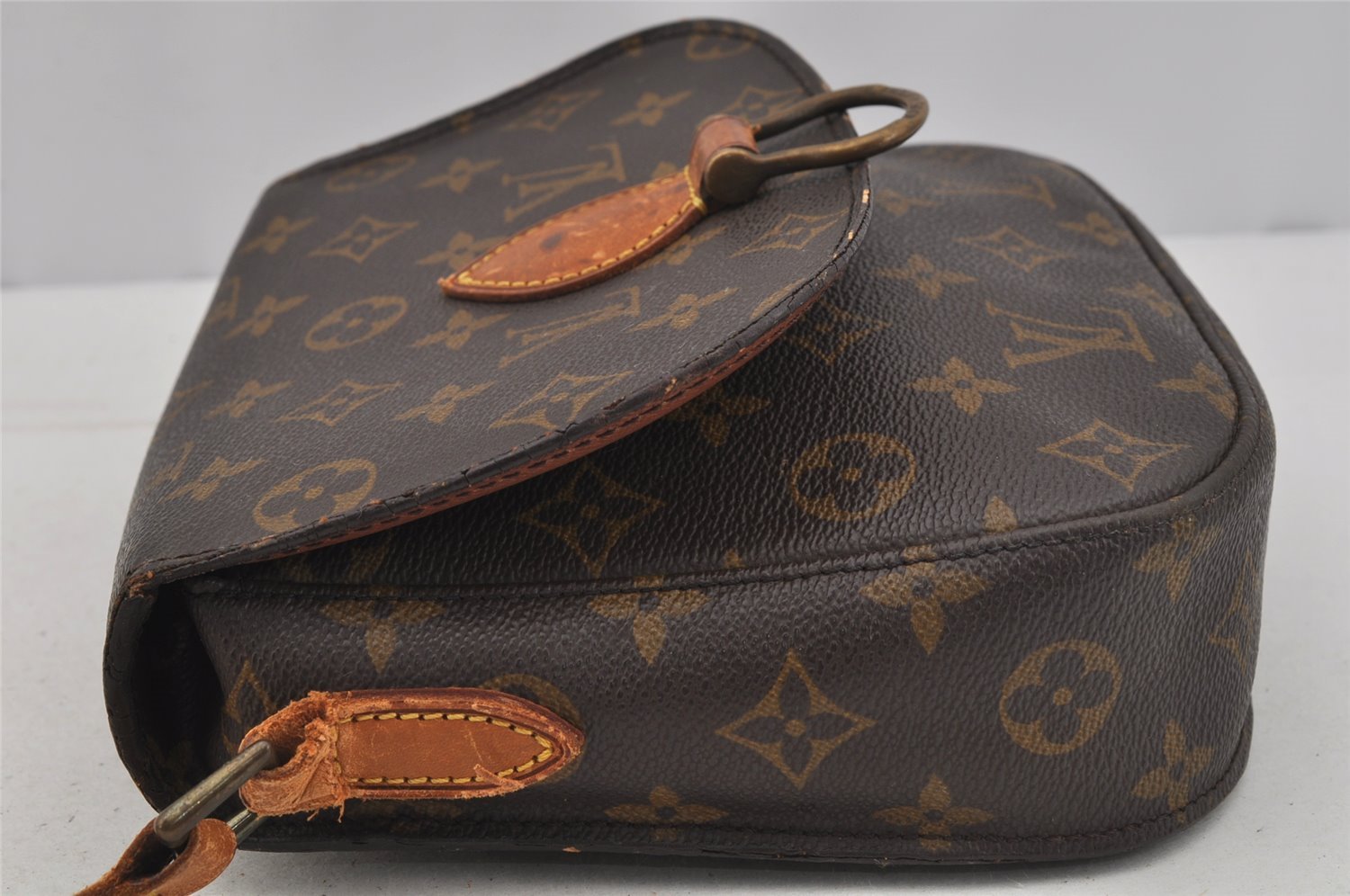 Authentic Louis Vuitton Monogram Saint Cloud MM M51243 Shoulder Bag Junk 1028J