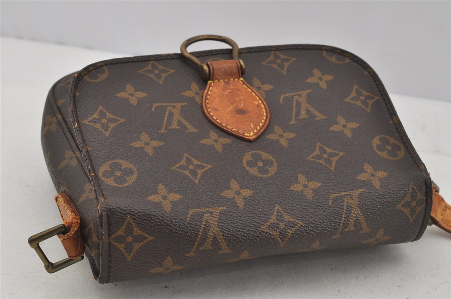 Authentic Louis Vuitton Monogram Saint Cloud MM M51243 Shoulder Bag Junk 1028J