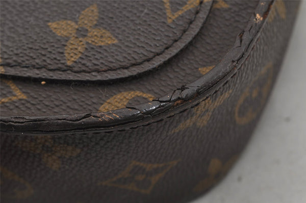 Authentic Louis Vuitton Monogram Saint Cloud MM M51243 Shoulder Bag Junk 1028J