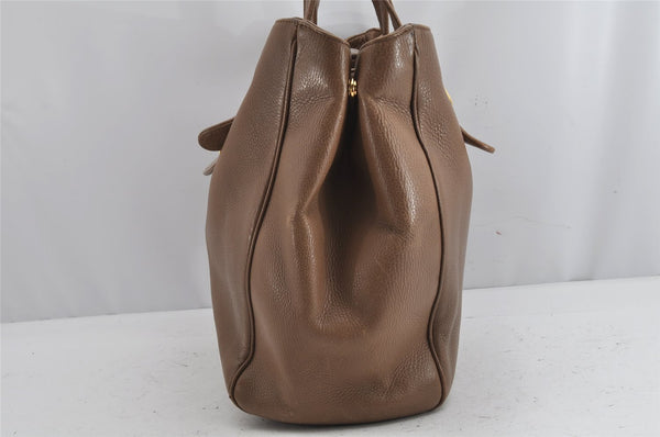 Authentic GUCCI Double G Vintage Shoulder Tote Bag Leather 251826 Brown 1028K