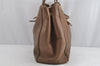 Authentic GUCCI Double G Vintage Shoulder Tote Bag Leather 251826 Brown 1028K