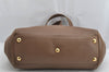 Authentic GUCCI Double G Vintage Shoulder Tote Bag Leather 251826 Brown 1028K