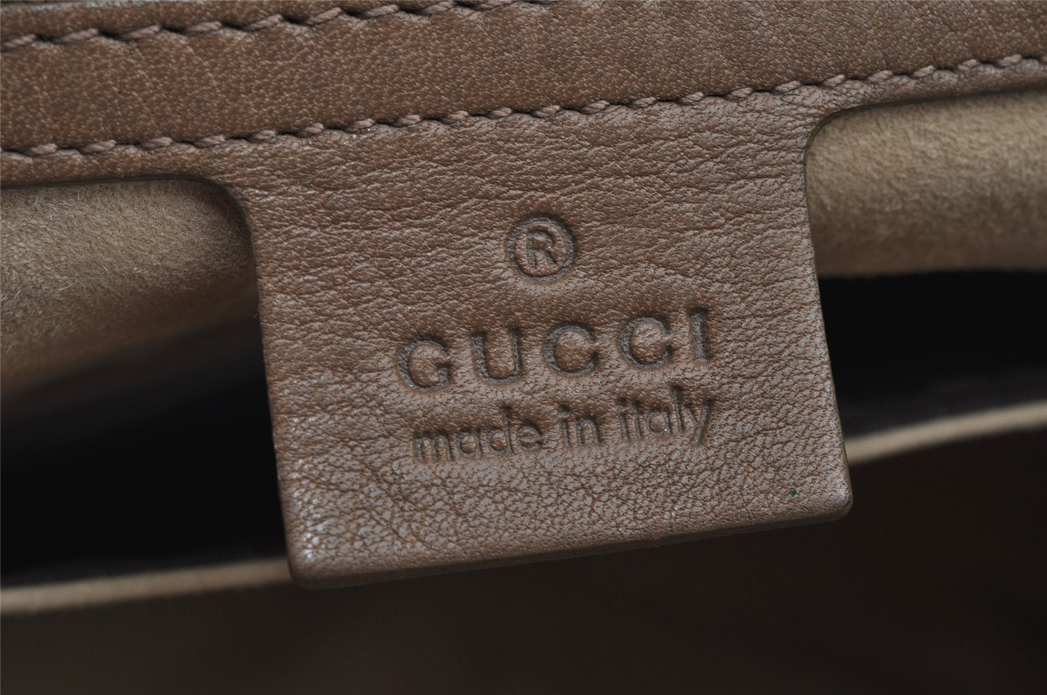 Authentic GUCCI Double G Vintage Shoulder Tote Bag Leather 251826 Brown 1028K