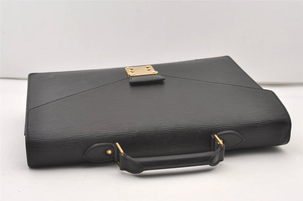 Authentic Louis Vuitton Epi Serviette Conseiller Briefcase Black M54422 LV 1029J
