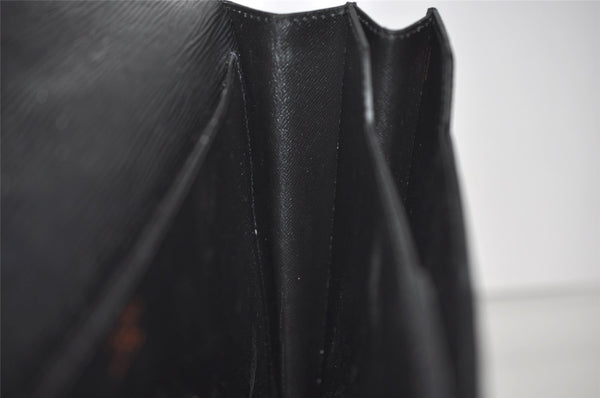 Authentic Louis Vuitton Epi Serviette Conseiller Briefcase Black M54422 LV 1029J