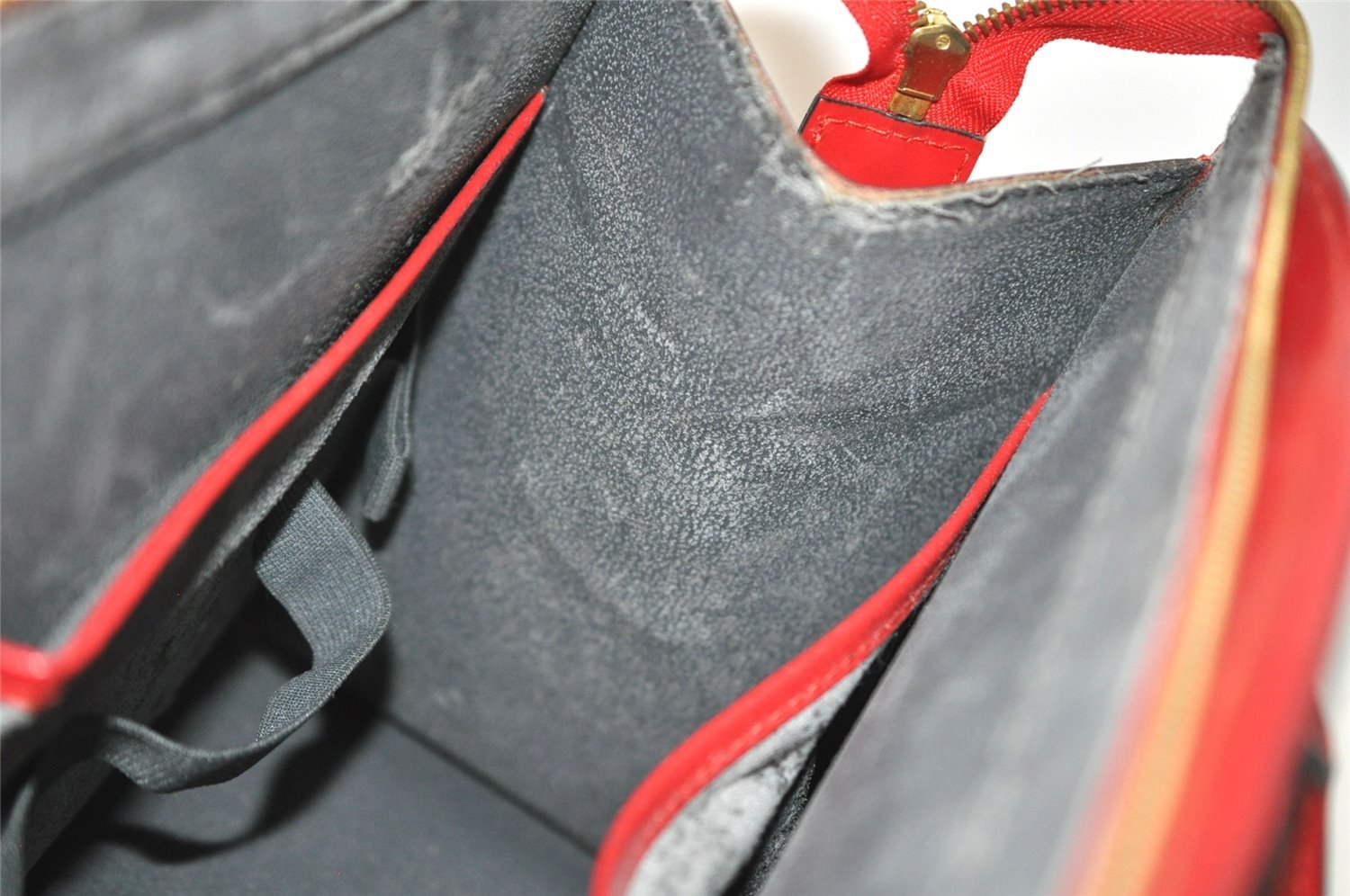 Authentic Louis Vuitton Epi Riviera Hand Bag Red M48187 LV Junk 1030J