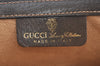 Authentic GUCCI Web Sherry Line Clutch Hand Bag Purse GG PVC Leather Brown 1031K